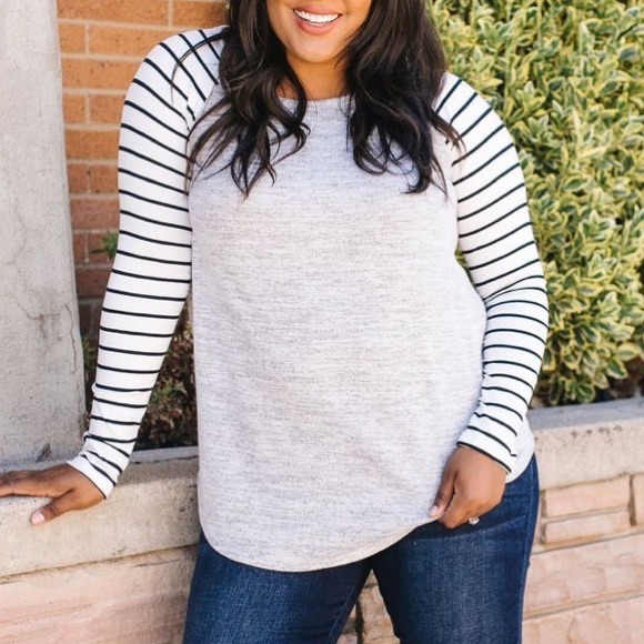 Dash of Pink Tops - Throw And Go Raglan Long-Sleeved Tee